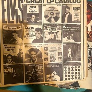 Several Elvis Presley LPs